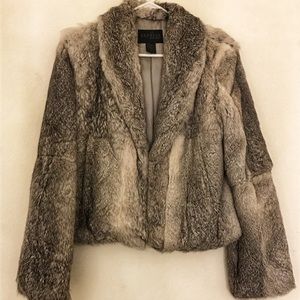 Rabbit fur coat